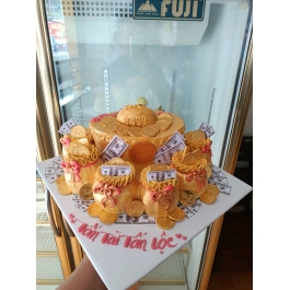 Bánh kem thần tài 9999