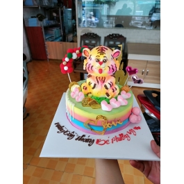 Bánh kem chú Hổ cute