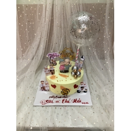 Bánh mừng thọ ông bà cute