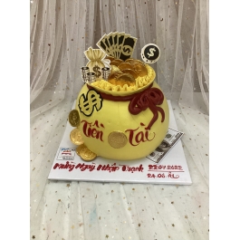 Bánh kem hũ vàng