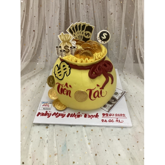 Bánh kem hũ vàng